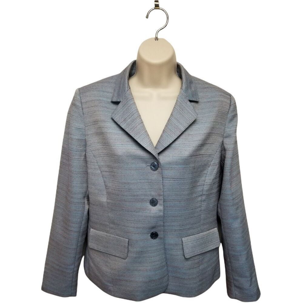 Women's Le Suit Jacket Size 10 Color Blue